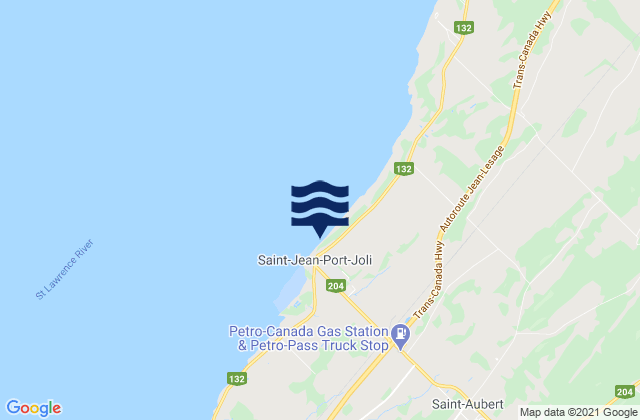 Mapa de mareas St-Jean-Port-Joli, Canada