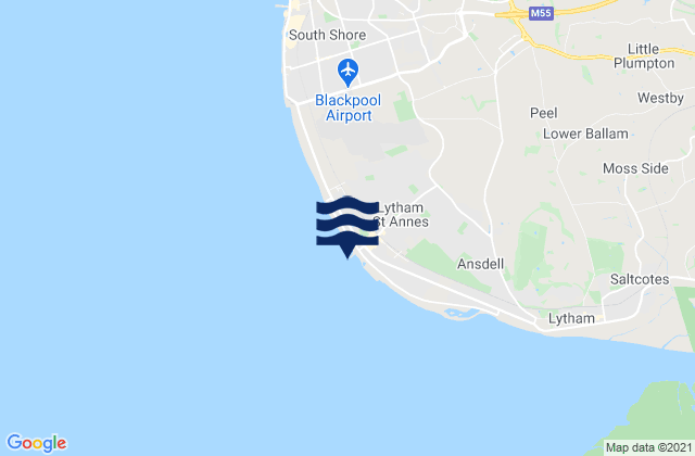 Mapa de mareas St Annes Pier, United Kingdom