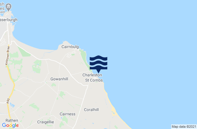 Mapa de mareas St Combs Beach, United Kingdom