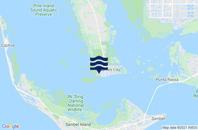 Mapa de mareas St James City Pine Island, United States