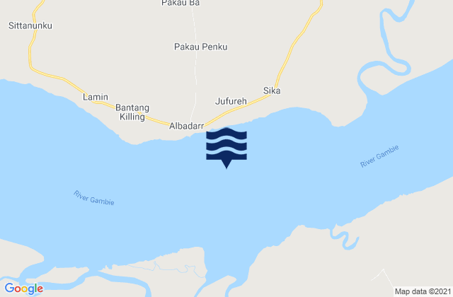 Mapa de mareas St James Island, Gambia