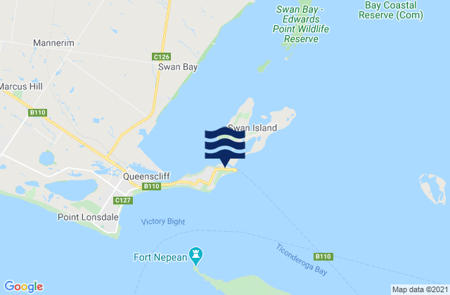 Mapa de mareas St Leonards, Australia