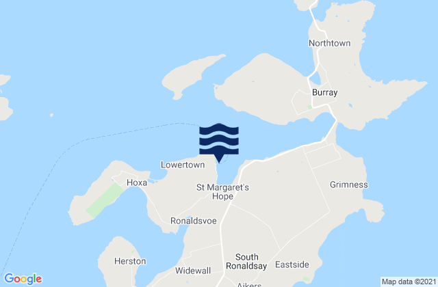 Mapa de mareas St Margarets Hope Port, United Kingdom