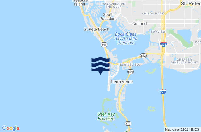 Mapa de mareas St Pete Beach, United States