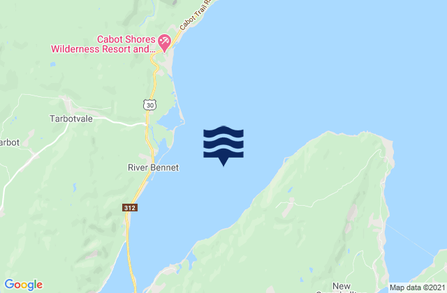 Mapa de mareas St. Anns Bay, Canada