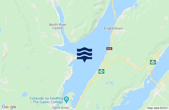 Mapa de mareas St. Anns Harbour, Canada