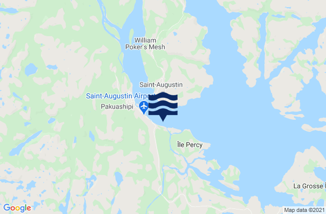 Mapa de mareas St. Augustin, Canada