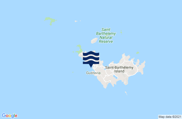 Mapa de mareas St. Barthelemy, U.S. Virgin Islands