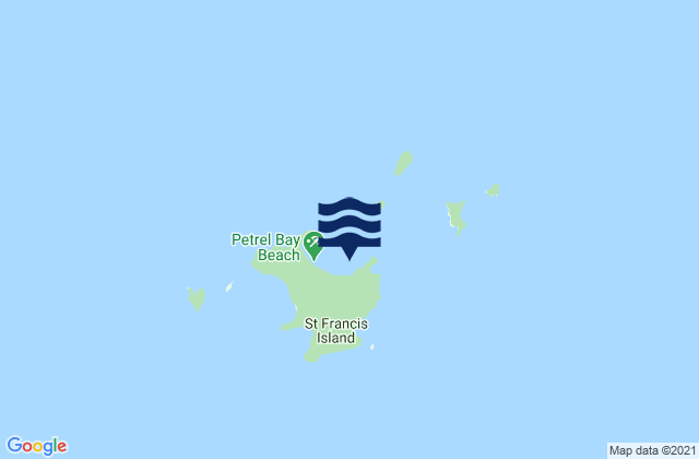 Mapa de mareas St. Francis Island, Australia