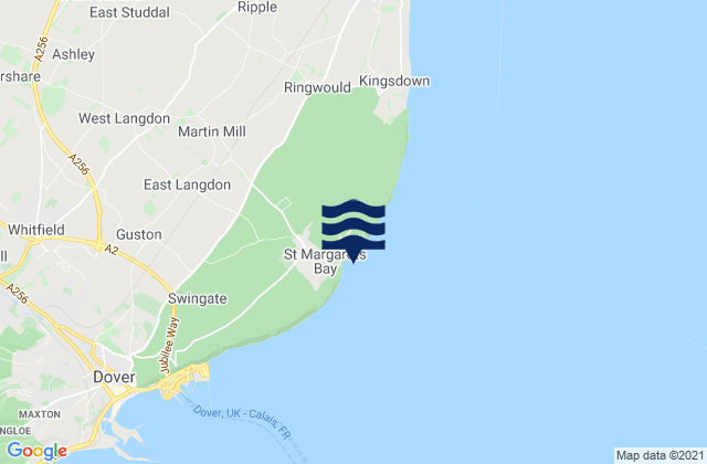 Mapa de mareas St. Margaret's Bay, United Kingdom