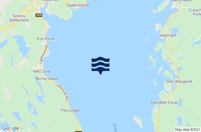 Mapa de mareas St. Margarets Bay, Canada