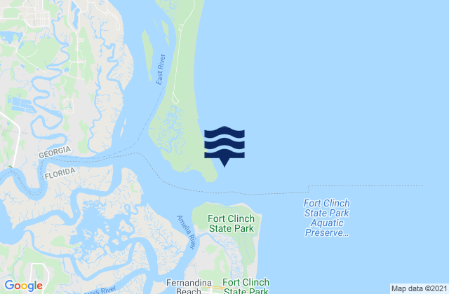 Mapa de mareas St. Marys Entrance (North Jetty), United States