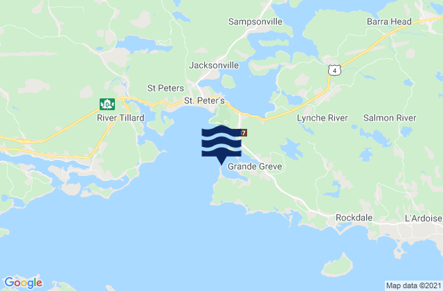 Mapa de mareas St. Peter Bay, Canada