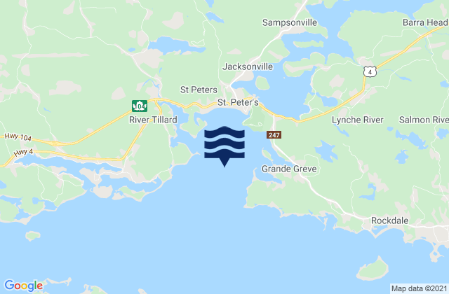 Mapa de mareas St. Peters Bay, Canada