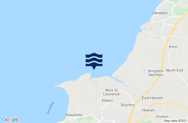 Mapa de mareas St. Thomas Head, United Kingdom