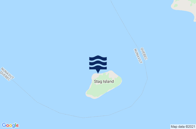 Mapa de mareas Stag Island, Canada