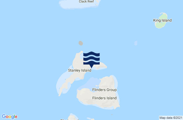 Mapa de mareas Stanley Island, Australia