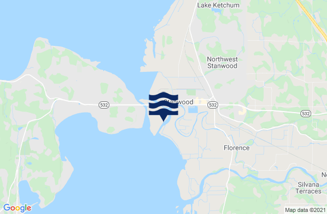 Mapa de mareas Stanwood, United States