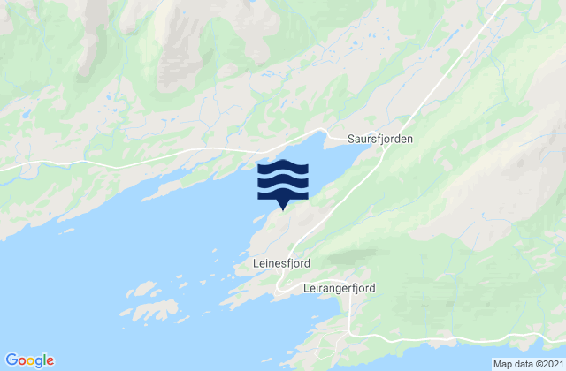 Mapa de mareas Steigen, Norway
