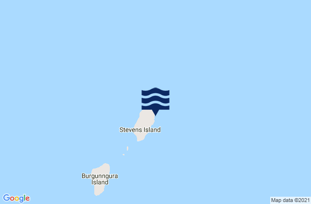 Mapa de mareas Stevens Island, Australia