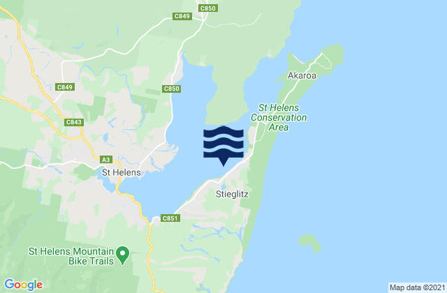 Mapa de mareas Stieglitz Beach, Australia
