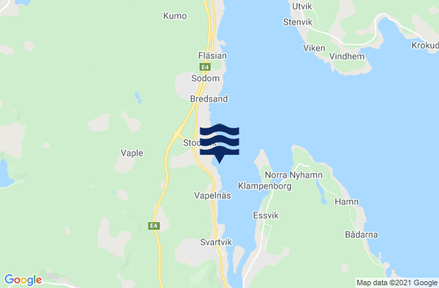 Mapa de mareas Stockvik, Sweden