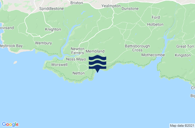 Mapa de mareas Stoke (Row Cove) Beach, United Kingdom