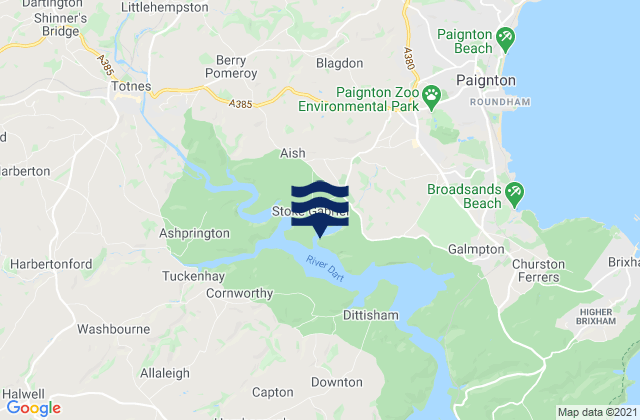 Mapa de mareas Stoke Gabriel, United Kingdom