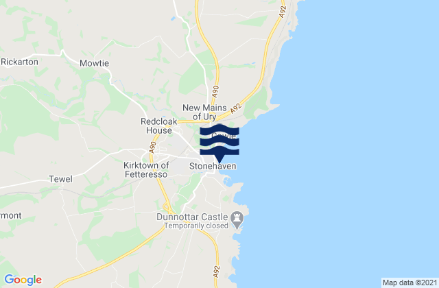 Mapa de mareas Stonehaven, United Kingdom
