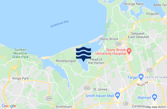Mapa de mareas Stony Brook Harbor, United States