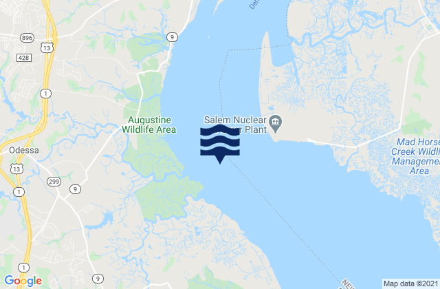 Mapa de mareas Stony Point channel west of, United States