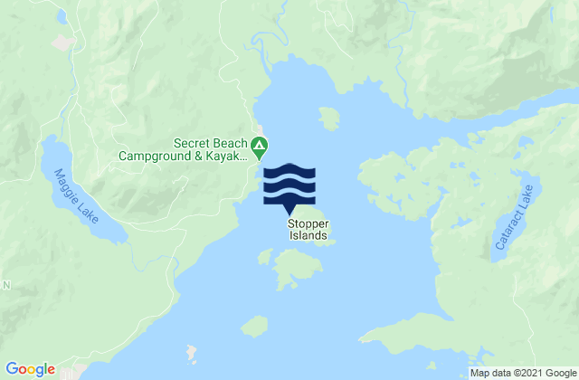 Mapa de mareas Stopper Islands, Canada