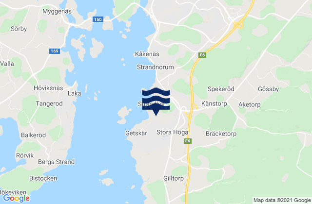 Mapa de mareas Stora Höga, Sweden