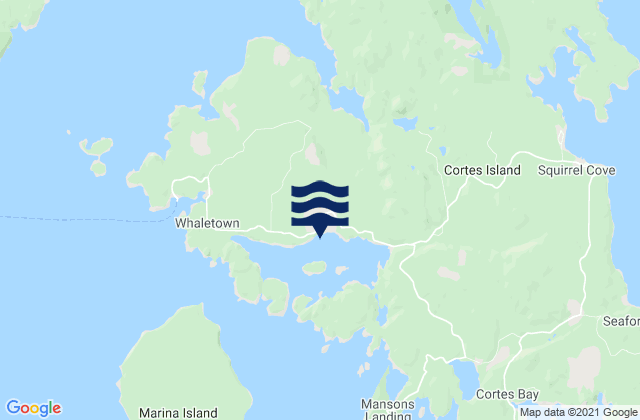 Mapa de mareas Stove Islets, Canada