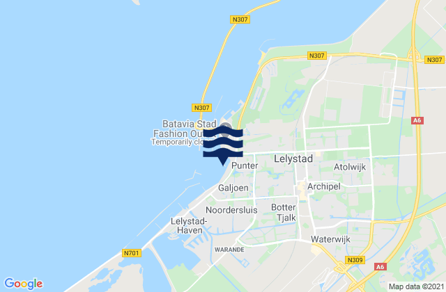 Mapa de mareas Strand Horst, Netherlands
