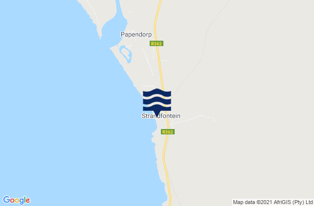 Mapa de mareas Strandfontein, South Africa