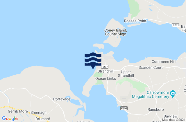 Mapa de mareas Strandhill Beach, Ireland