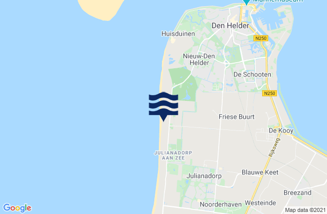 Mapa de mareas Strandslag Falga, Netherlands