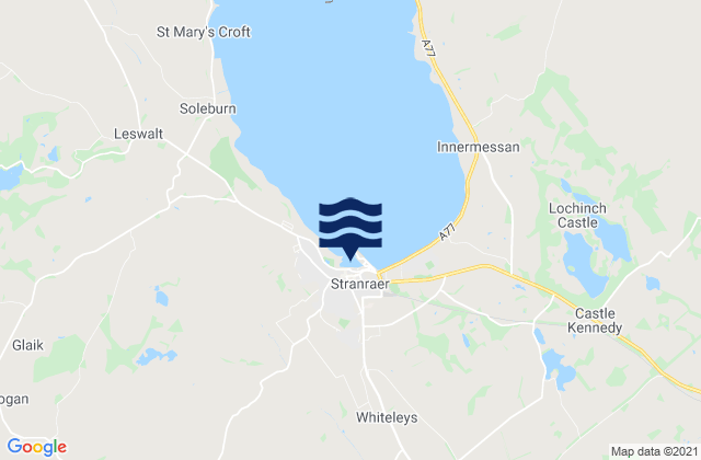 Mapa de mareas Stranraer, United Kingdom