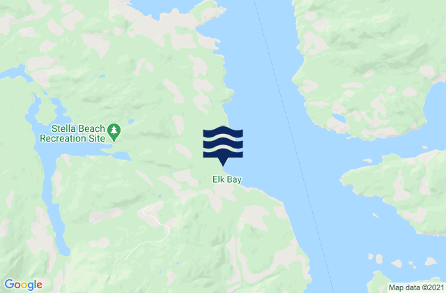 Mapa de mareas Strathcona Regional District, Canada