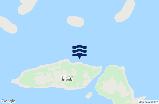 Mapa de mareas Strutton Islands, Canada