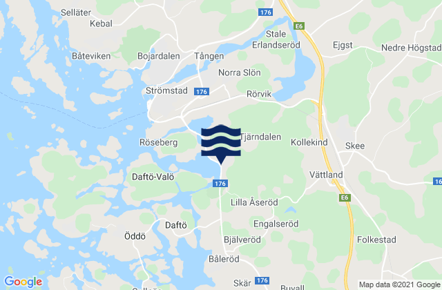 Mapa de mareas Strömstads Kommun, Sweden