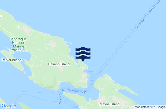 Mapa de mareas Sturdies Bay, Canada