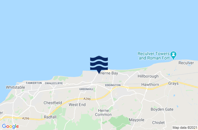 Mapa de mareas Sturry, United Kingdom