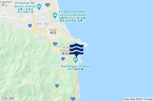Mapa de mareas Su-ao Kang, Taiwan
