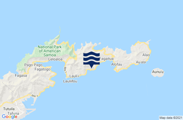Mapa de mareas Sua County, American Samoa