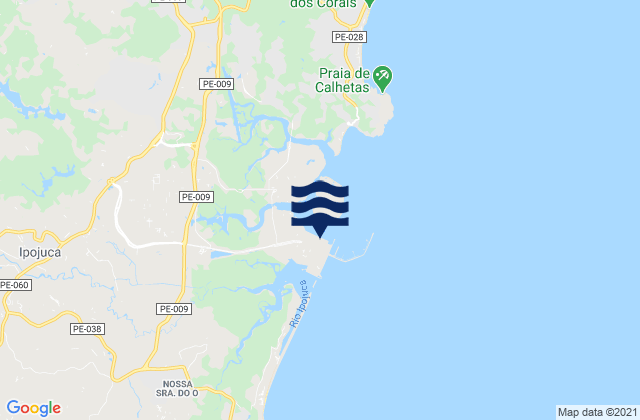 Mapa de mareas Suape Port, Brazil