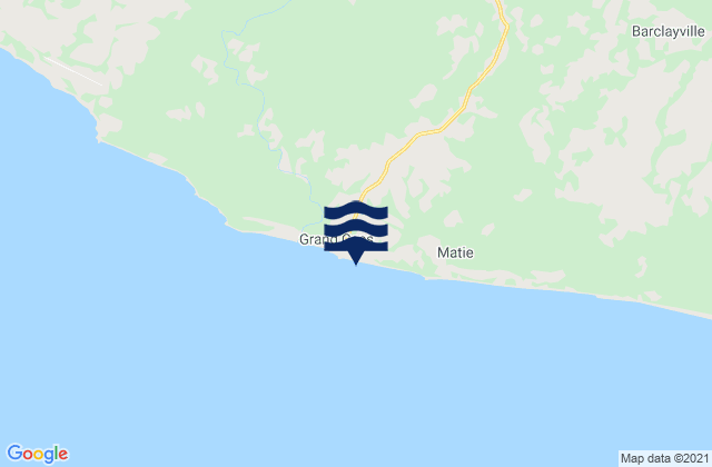Mapa de mareas Subbubo Point, Liberia