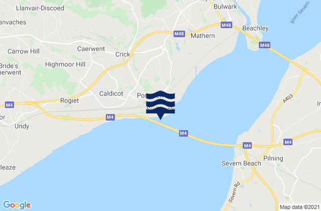 Mapa de mareas Sudbrook, United Kingdom
