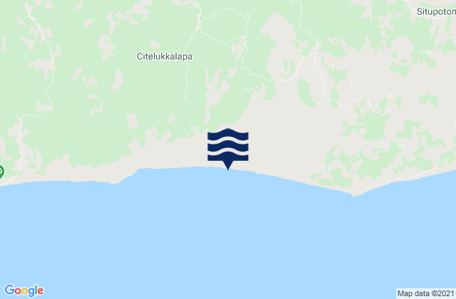 Mapa de mareas Sudimanik, Indonesia